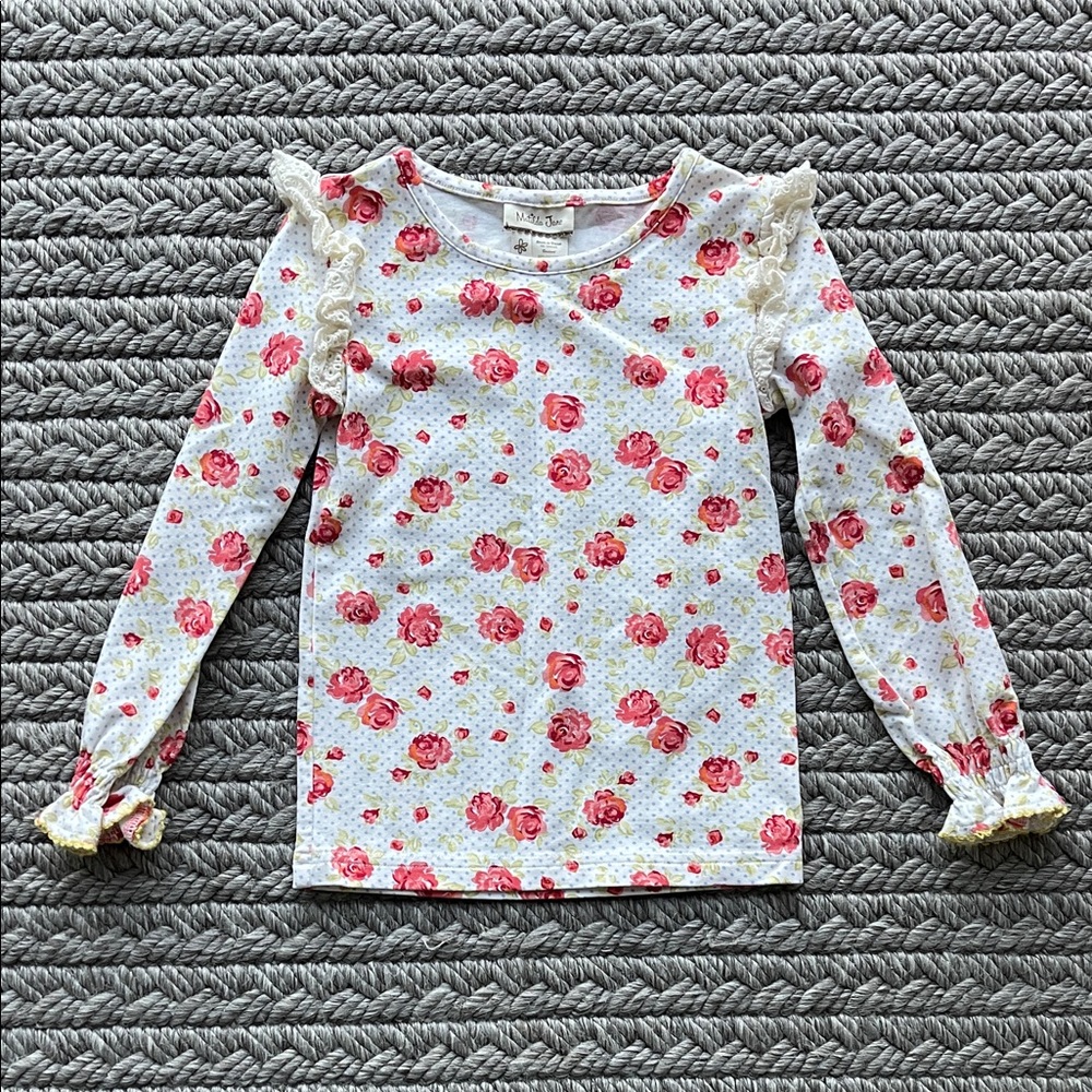 Matilda Jane Pink Floral Long Sleeve Top, size 2T